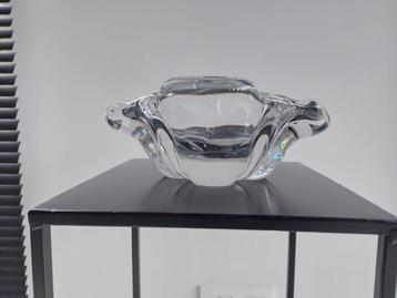 Decoratieve vintage glaskristal schaal beschikbaar voor biedingen