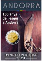 Andorra 2024 - 100 jaar Skisport - 2 euro CC - in coincard, Ophalen of Verzenden, 2 euro, Setje