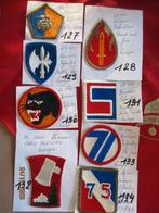Originele patches Amerikaanse WWII-divisies deel 2, Verzamelen, Ophalen of Verzenden, Landmacht, Embleem of Badge