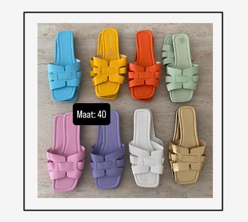 8 paar slipers maat: 40 lengte 26cm, Kleding | Dames, Schoenen, Ophalen of Verzenden