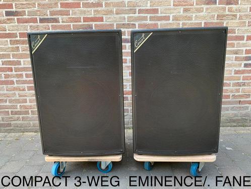COMPACT 3-WEG.  EMINENCE/ FANE.   in zeer goede staat, Audio, Tv en Foto, Luidsprekerboxen, Zo goed als nieuw, Front, Rear of Stereo speakers