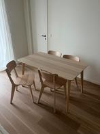IKEA LISABO eettafel + 4 LISABO stoelen – goede staat, Huis en Inrichting, Complete eetkamers, Ophalen, Zo goed als nieuw