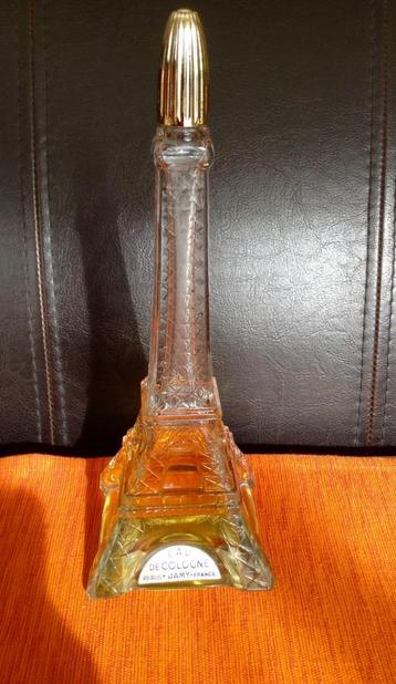 Bouteille Eau De Cologne Tour Eiffel Vintage Jamy Paris, Enlèvement ou Envoi, Utilisé, Bouteille de parfum