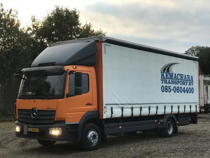 Mercedes-Benz Atego 1223 1223L Huif Laadklep Pritsche Plane, Auto's, Vrachtwagens, Bedrijf, Te koop, ABS, Airconditioning, Bluetooth