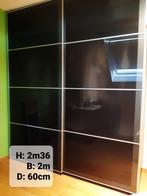 Slaapkamerkast, Huis en Inrichting, Ophalen, Gebruikt, 200 cm of meer, Met hangruimte