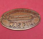 Duitse WO2 Kriegsmarine WASPIK scheepsbouwerplaat, Ophalen of Verzenden