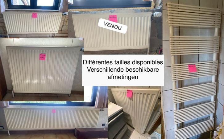 Lot de radiateurs à eau – tailles diverses, bon état, Bricolage & Construction, Chauffage & Radiateurs, Utilisé, Radiateur, 30 à 80 cm