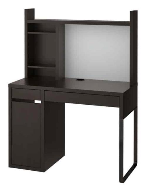 MICKE IKEA bureau met magneetbord en stoel, Huis en Inrichting, Bureaus, Gebruikt, Bureau, Ophalen