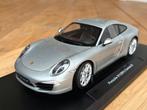 Porsche 911 991 Carrera S zilver 1:18 Welly nieuw in doos, Ophalen of Verzenden, Nieuw, Auto, Welly
