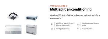 vitoclima 300-S multi-split 4 uitgangen, Enlèvement, Neuf, Ventilation, 100 m³ ou plus grand