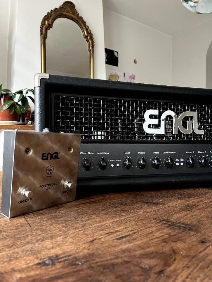 ENGL Fireball 100W buizenversterker + footswitch, Muziek en Instrumenten, Versterkers | Bas en Gitaar, Zo goed als nieuw, Gitaar