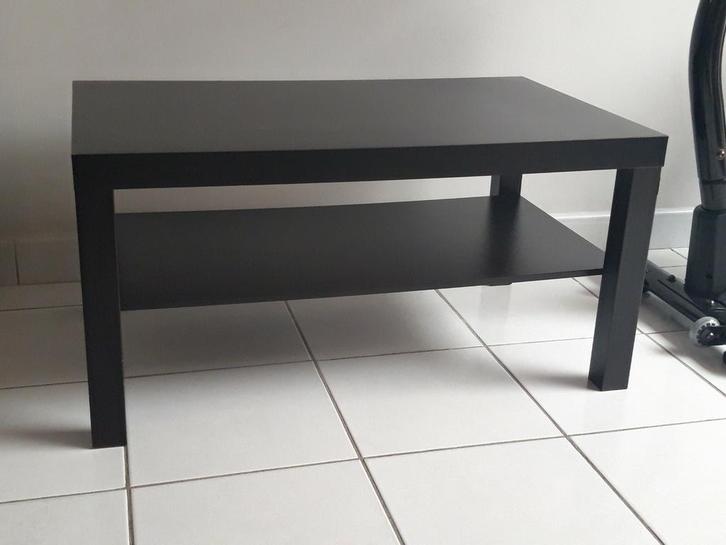 Ikea Lack salontafel bruinzwart L 90 x B 55 x H 45 cm, Huis en Inrichting, Tafels | Salontafels, Gebruikt, Minder dan 50 cm, 50 tot 100 cm