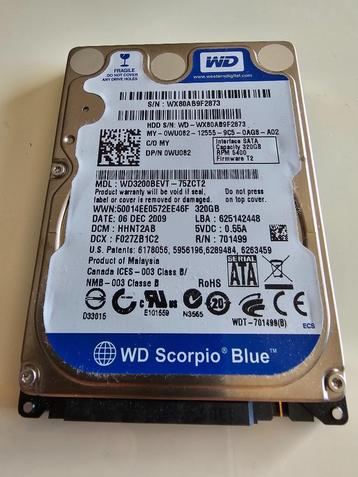 WD Scorpio Blue 2,5' beschikbaar voor biedingen