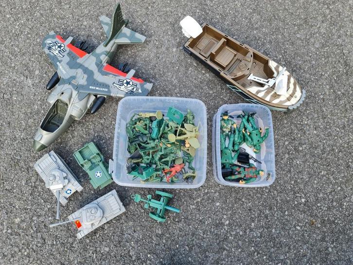 Pakket Speelgoed military / leger, Kinderen en Baby's, Speelgoed | Buiten | Actiespeelgoed, Zo goed als nieuw, Ophalen of Verzenden