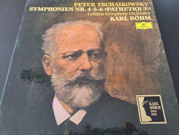 Tschaikowsky / Böhm - Symphonien Nr. 4-5-6 Box 3 x Lp's, 12 pouces, Enlèvement ou Envoi, Utilisé, Musique de chambre