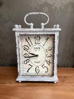 Horloge tafelmodel J-Line metaal, Huis en Inrichting, Ophalen of Verzenden, Zo goed als nieuw, Analoog, Wekker of Tafelklok