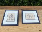 SET 2 potloodtekeningen MICKEY-MOUSE, Kinderen en Baby's, Ophalen, Zo goed als nieuw, Wanddecoratie