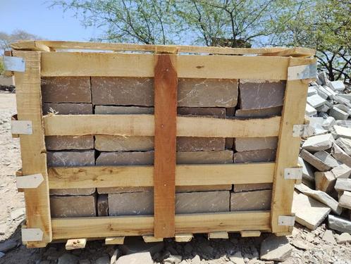 Kandla Ochre 20x14x3-5cm partij 150 M2 inhoud kist 12.50M2, Tuin en Terras, Tegels en Klinkers, Nieuw, Klinkers, Keramiek, 10 m² of meer