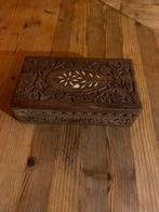 Gegraveerde Juwelenkist met ivoor inleg, Antiek en Kunst, Curiosa en Brocante, Ophalen of Verzenden