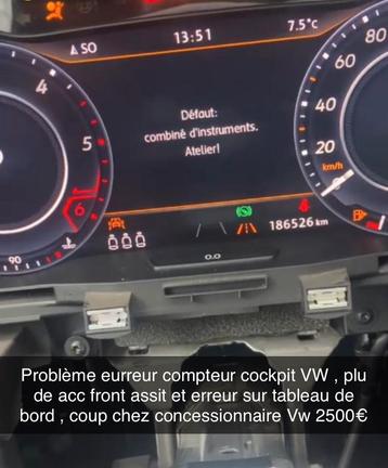 Réparation virtual cockpit défectueux 