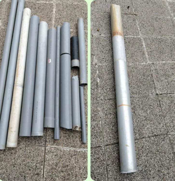 Pvc regenpijpen en zink rookgasafvoerbuis, Doe-het-zelf en Bouw, Buizen en Afvoer, Afvoer, PVC, Ophalen