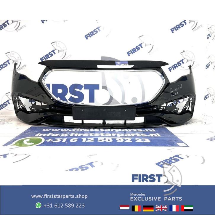 A2148859701 W214 E KLASSE AMG VOORBUMPER ZWART WIT GRIJS E K, Auto-onderdelen, Carrosserie, Bumper, Mercedes-Benz, Voor, Gebruikt