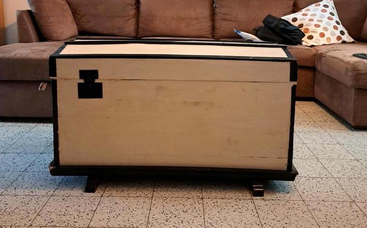 Oude houten kist, Huis en Inrichting, Woonaccessoires | Kisten, Gebruikt, Ophalen