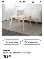 Salon tafel Lisado/MOET DRINGEND WEG WEGENS PLAATSGEBREK!, Huis en Inrichting, Ophalen, Zo goed als nieuw