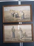 Prenten " angelus", Antiek en Kunst, Ophalen of Verzenden