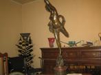 grande torchere en bronze, Antiek en Kunst, Ophalen, Brons