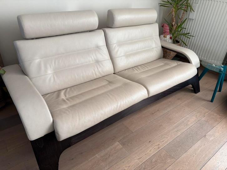 Lederen salon Roche Bobois, Maison & Meubles, Canapés | Salons, Utilisé, Banc droit, Enlèvement