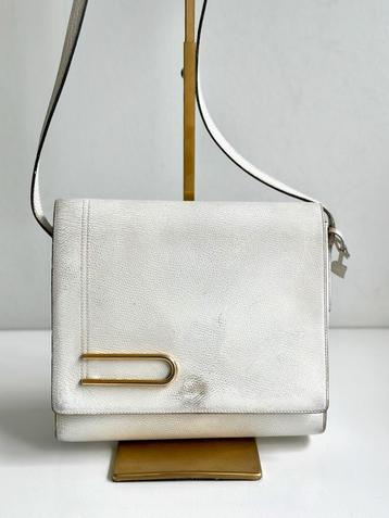 Delvaux, Handtassen en Accessoires, Ophalen of Verzenden, Gebruikt, Wit, Schoudertasje