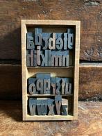 Blocs de lettres d’imprimerie - poirier, Ophalen of Verzenden