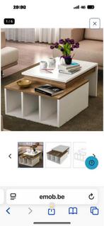 Table basse en bois de manguier et mélanine, Maison & Meubles, Enlèvement