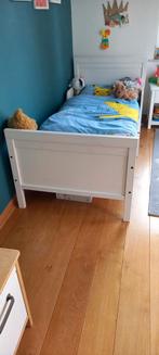 Lit extensible IKEA Sundvik Blanc 80*120/165/200, Enfants & Bébés, 70 à 85 cm, Sommier à lattes, Enlèvement, 180 cm ou plus