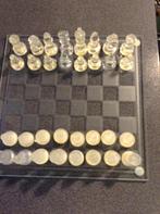 Schaakbord in GLAS, Een of twee spelers, Verzenden, Nieuw, Efiro 2008