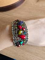 Prachtige gekleurde stevige armband goede kwaliteit, Nieuw, Ophalen of Verzenden, Met strass, Overige kleuren