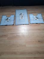 Tapis de bain et tapis de toilette avec Mickey Mouse, Tapis de bain, Utilisé, Enlèvement ou Envoi, Blanc