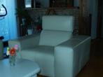 lederen salon Franco Ferri Luca 2 zit plus 1 zit, Huis en Inrichting, Fauteuils, Ophalen, Gebruikt, 100 tot 125 cm, Modern