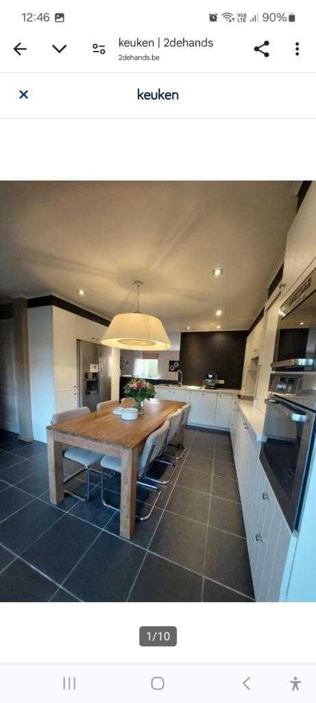 keuken, Huis en Inrichting, Keuken | Complete keukens, Gebruikt, Hoekkeuken, Wit, Kunststof, Ophalen