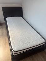1 persoonsbed met matras en opbergplaats, Huis en Inrichting, Slaapkamer | Boxsprings, Ophalen, Gebruikt, 90 cm, Eenpersoons