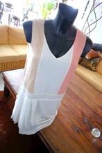 zacht helder wit/roze jurk maat 44, JBC, Porté, Taille 42/44 (L), Autres couleurs