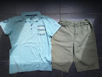 POLO NAME IT + SHORTS BENETTON 146-152 ( 11/12 jaar)  Prima  beschikbaar voor biedingen