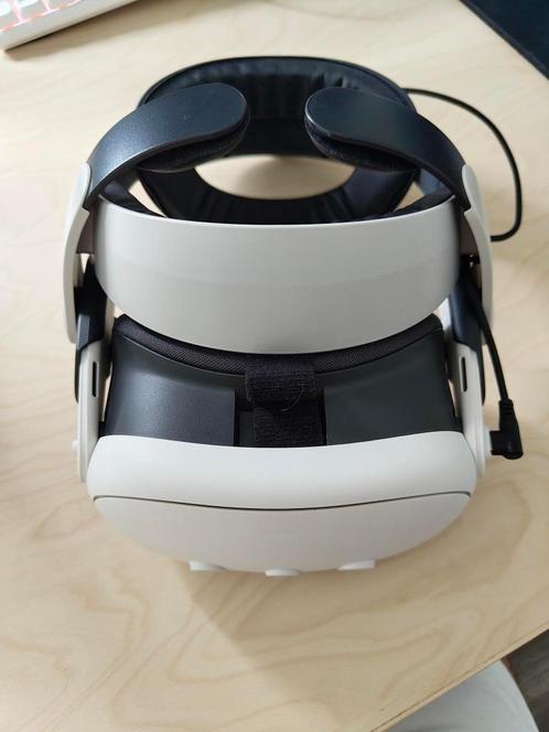 Meta quest 3 + Bobo headstrap, Games en Spelcomputers, Virtual Reality, Zo goed als nieuw, Overige platformen, VR-bril, Ophalen of Verzenden