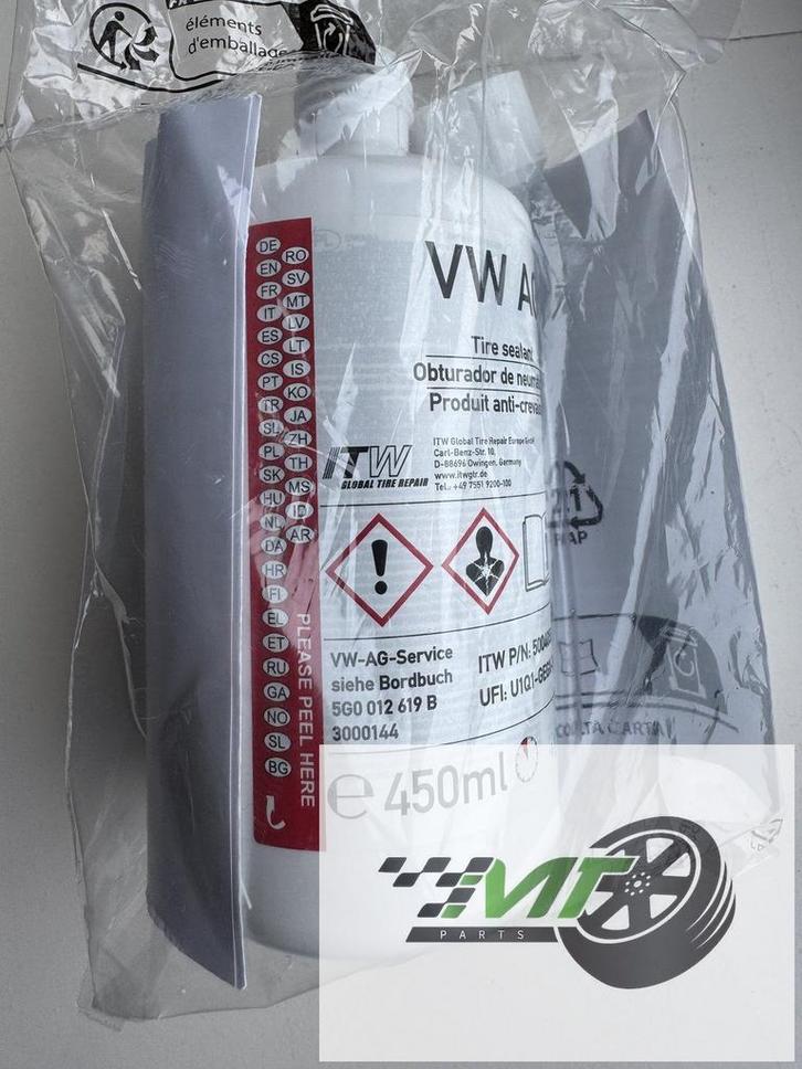 banden vulmiddel + elek pomp noodset Golf Octavia Leon A3, Auto diversen, Anti-diefstal, Nieuw, Ophalen of Verzenden