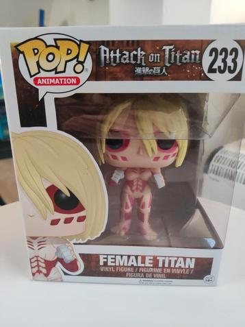 Grote funkopop attack on titans: female titan beschikbaar voor biedingen