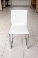 4 stoelen Italiaans  design, Ophalen, Gebruikt, Wit, Leer