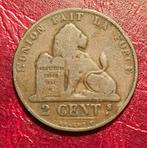 2 centiem 1863 Leopold I, Postzegels en Munten, Munten | België, Ophalen of Verzenden