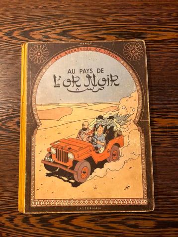 Tintin Au pays de l’or Noir EO 1950 Hergé beschikbaar voor biedingen