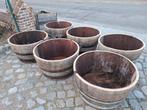 Halve Eikenhouten wijn & whiskey tonnen als plantenbak! TOP, Tuin en Terras, Ophalen of Verzenden, Zo goed als nieuw